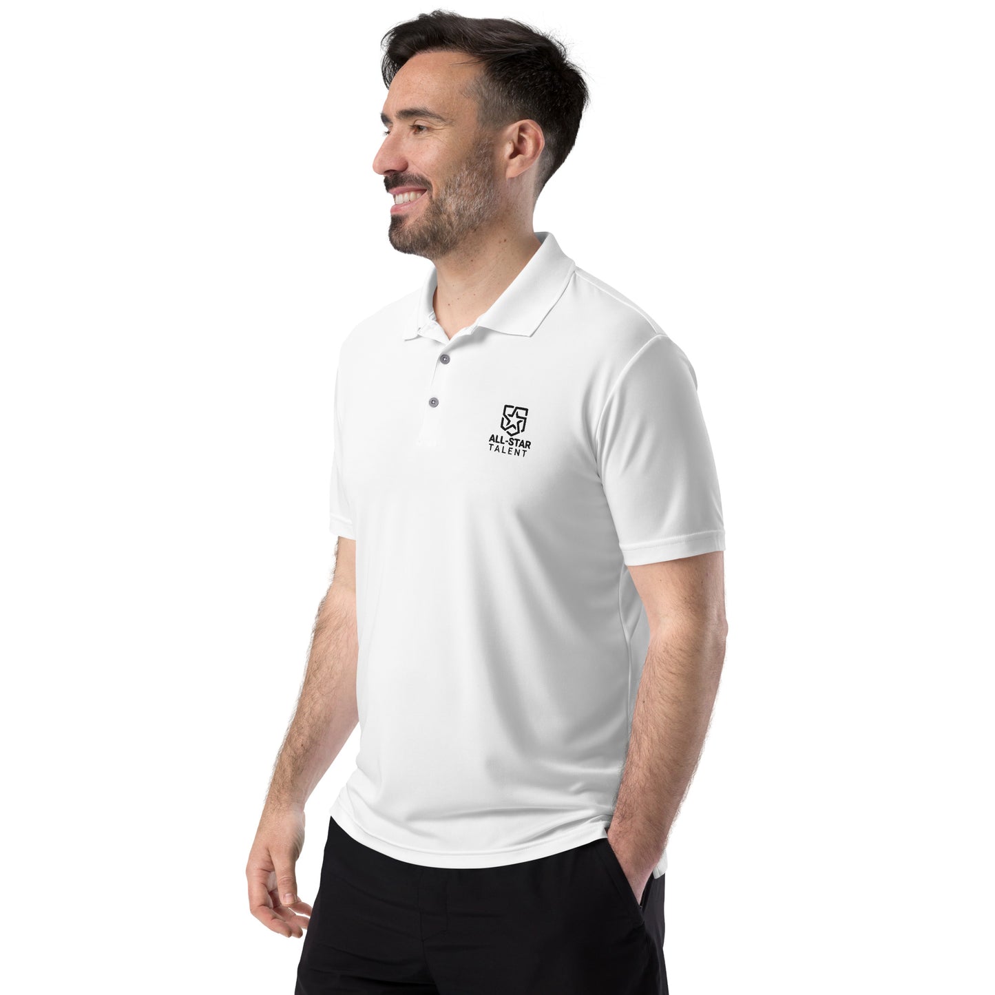 AST - Performance Polo Black Logo